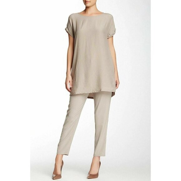 Valette Pants - Valette Women's Woven Pleated Straight Leg Pant 4